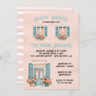 New Orleans Pink Brautparty Einladung