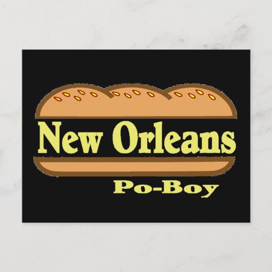New Orleans Po Boy Postkarte (Vorderseite)