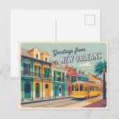 New Orleans Postcard Postkarte (Vorne/Hinten)