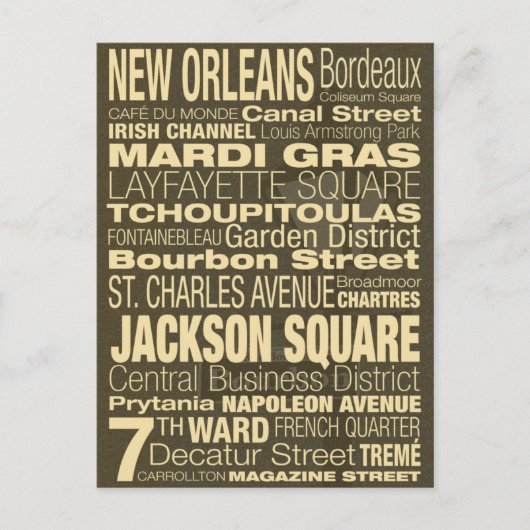 New Orleans Postcard Postkarte (Vorderseite)