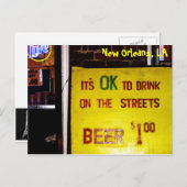 New Orleans Postkarte (Vorne/Hinten)