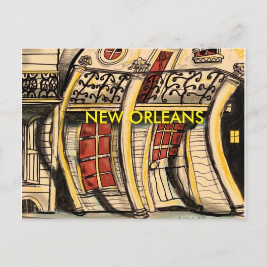NEW ORLEANS POSTKARTE (Vorderseite)