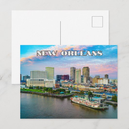 New Orleans Postkarte (Vorne/Hinten)