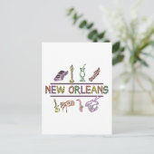 New Orleans Postkarte (Stehend Vorderseite)