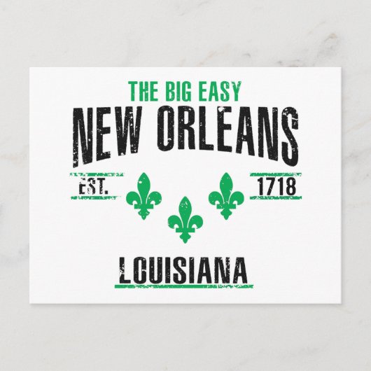 New Orleans Postkarte (Vorderseite)