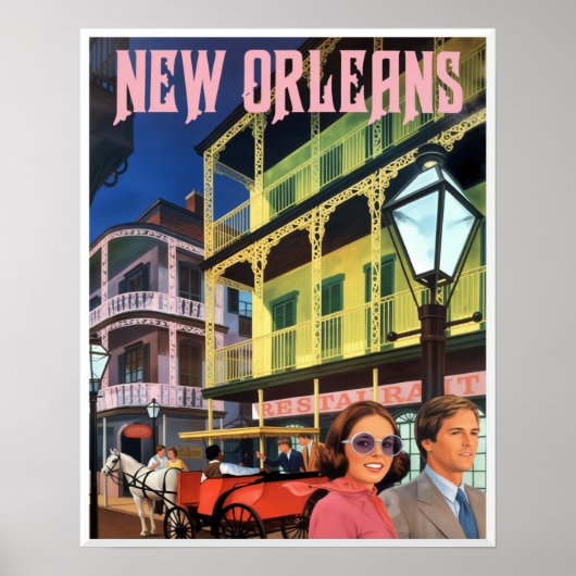New Orleans Reiseplakat Poster (Vorne)