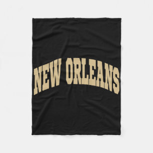 New Orleans - Retro-Design - Clic Fleecedecke