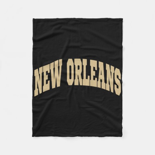 New Orleans - Retro-Design - Clic Fleecedecke (Vorderseite)