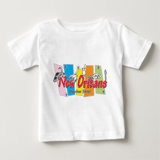 New Orleans Retro Look Baby T-shirt (Vorderseite)