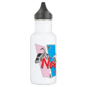 New Orleans Retro Look Edelstahlflasche (Links)