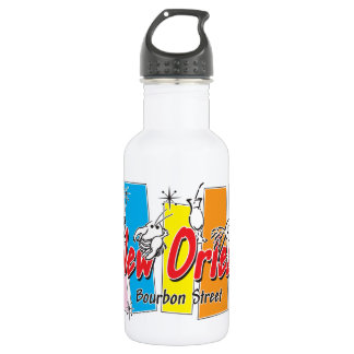New Orleans Retro Look Edelstahlflasche