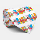 New Orleans Retro Look Krawatte (Gerollt)