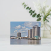 New Orleans Riverwalk Skyline Postkarte (Stehend Vorderseite)