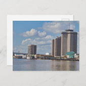 New Orleans Riverwalk Skyline Postkarte (Vorne/Hinten)