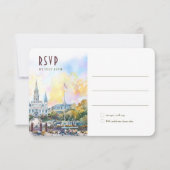 New Orleans RSVP Wedding Insert Destination Einladung (Vorderseite)
