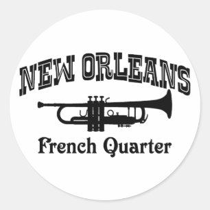 New Orleans Runder Aufkleber