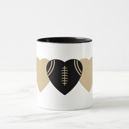 New Orleans Saints Football Herzdesign Tasse (Zentrum)