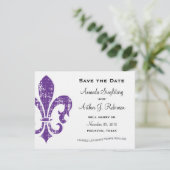 New Orleans | Save The Date | Lila (Stehend Vorderseite)