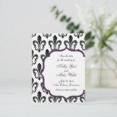 New Orleans Save the Date - Lila (Stehend Vorderseite)