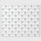 New Orleans Scene Lilie Geschenkpapier (Flach)