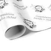 New Orleans Scene Lilie Geschenkpapier (Rolleneckpunkt)