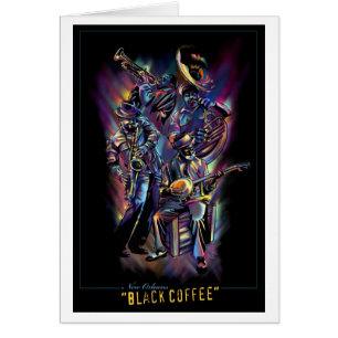 "New Orleans - schwarzer Kaffee" (leere innere)