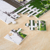 New Orleans Shot Gun House mit Katze Puzzle (Seite)