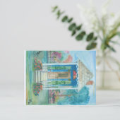 New Orleans Shot Gun House Postkarte (Stehend Vorderseite)