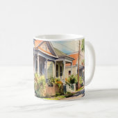 New Orleans Shotgun Zuhause Art Kaffeetasse (VorderseiteRechts)