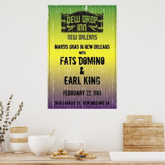 New Orleans Show Dew Drop Inn Poster (Küche)