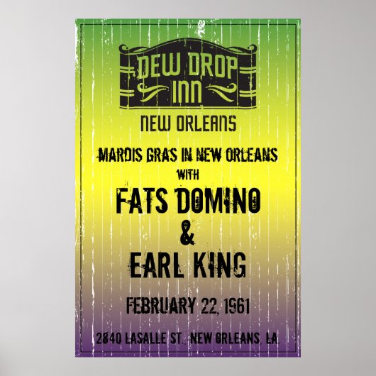 New Orleans Show Dew Drop Inn Poster (Vorne)