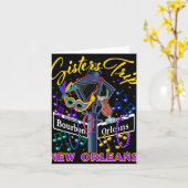 New Orleans Sisters Trip Nola Girls Trip Vacay Karte (Gelbe Blume)