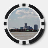 New Orleans Skyline Mardi Gras  Pokerchips (Vorderseite)
