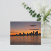 New Orleans Skyline Post Card Postkarte (Stehend Vorderseite)