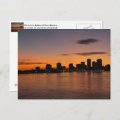 New Orleans Skyline Post Card Postkarte (Vorne/Hinten)