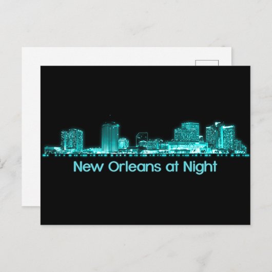New Orleans Skyline Postkarte (Vorne/Hinten)