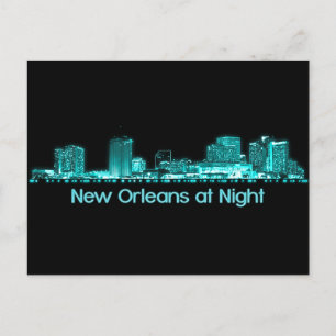 New Orleans Skyline Postkarte