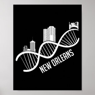 New Orleans Skyline Stadt Louisiana Lustiges Gesch Poster