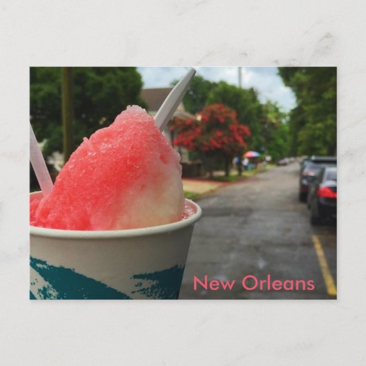 New Orleans Snoball Postcard - Sommer in NOLA! Postkarte (Vorderseite)