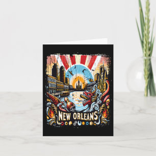 New Orleans Souvenir Mardi Gras Bourbon Street Lou Karte