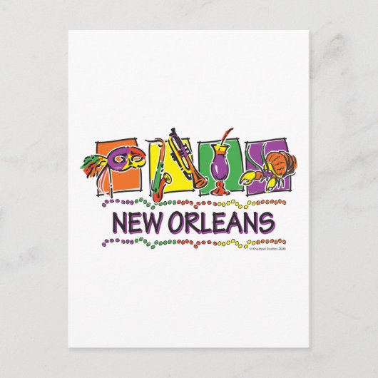 NEW-ORLEANS-SQUARES-eps Postkarte (Vorderseite)
