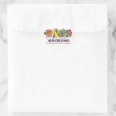 NEW-ORLEANS-SQUARES-eps Runder Aufkleber (Tasche)