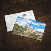 New Orleans St. Louis Cathedral Louisiana Postcard Einladung