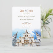 New Orleans St. Louis Cathedral Save the Date Einladung (Stehend Vorderseite)