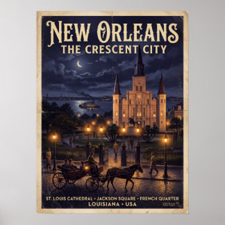 New Orleans St. Louis Kathedrale Jackson Square Poster