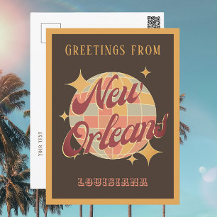 New Orleans Stadt Louisiana Retro Vintage Postkart Postkarte