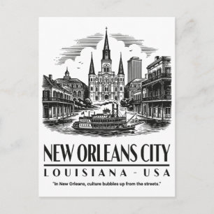 New Orleans Stadt Louisiana USA Postkarte