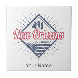 New Orleans Stadt Louisiana Vereinigte Staaten Vin Fliese