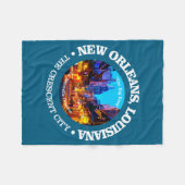 New Orleans Städte Fleecedecke (Vorderseite (Horizontal))