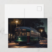 New Orleans Straßenbahn Postkarte (Vorne/Hinten)
